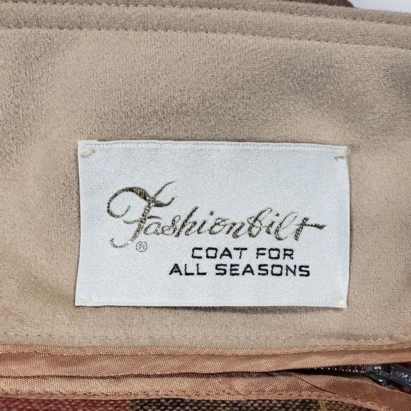 Vintage All Seasons Faux Suede Jacket Sz Medium ? Removable Liner Winter Coat - Picture 10 of 16